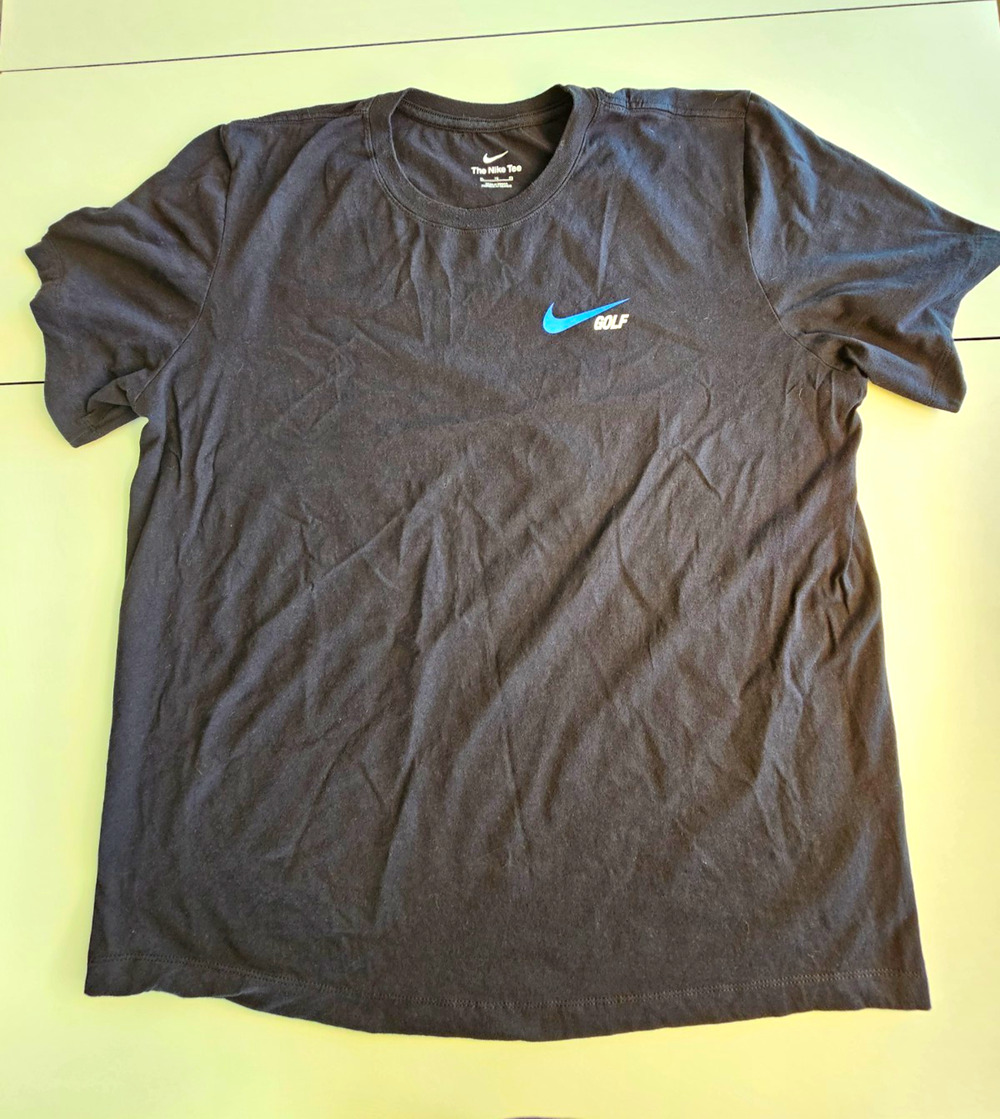 Nike Golf Eagle Club T Shirt Mens XL Black Swoosh Graphic Tee FQ4930 010